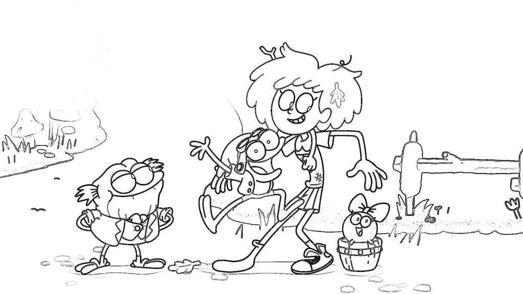 Desenhos de Amphibia Para Colorir 1