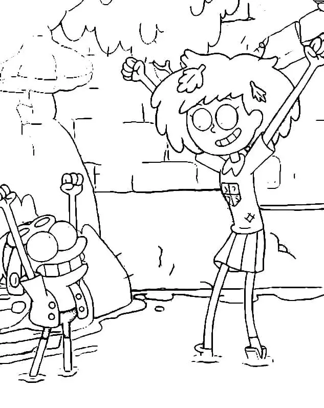 Desenhos de Amphibia Para Colorir 2