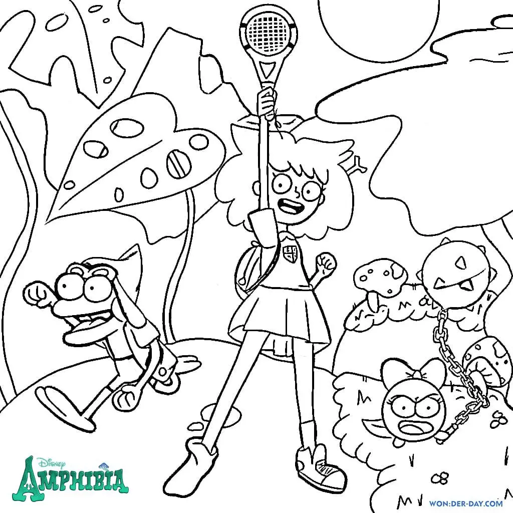 Desenhos de Amphibia Para Colorir 26