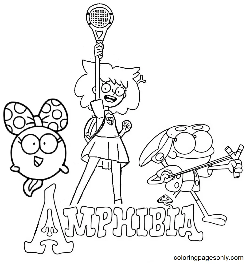 Desenhos de Amphibia Para Colorir 3