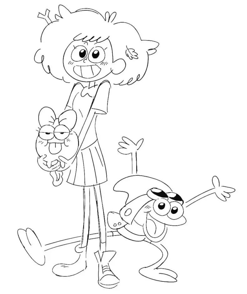 Desenhos de Amphibia Para Colorir 7