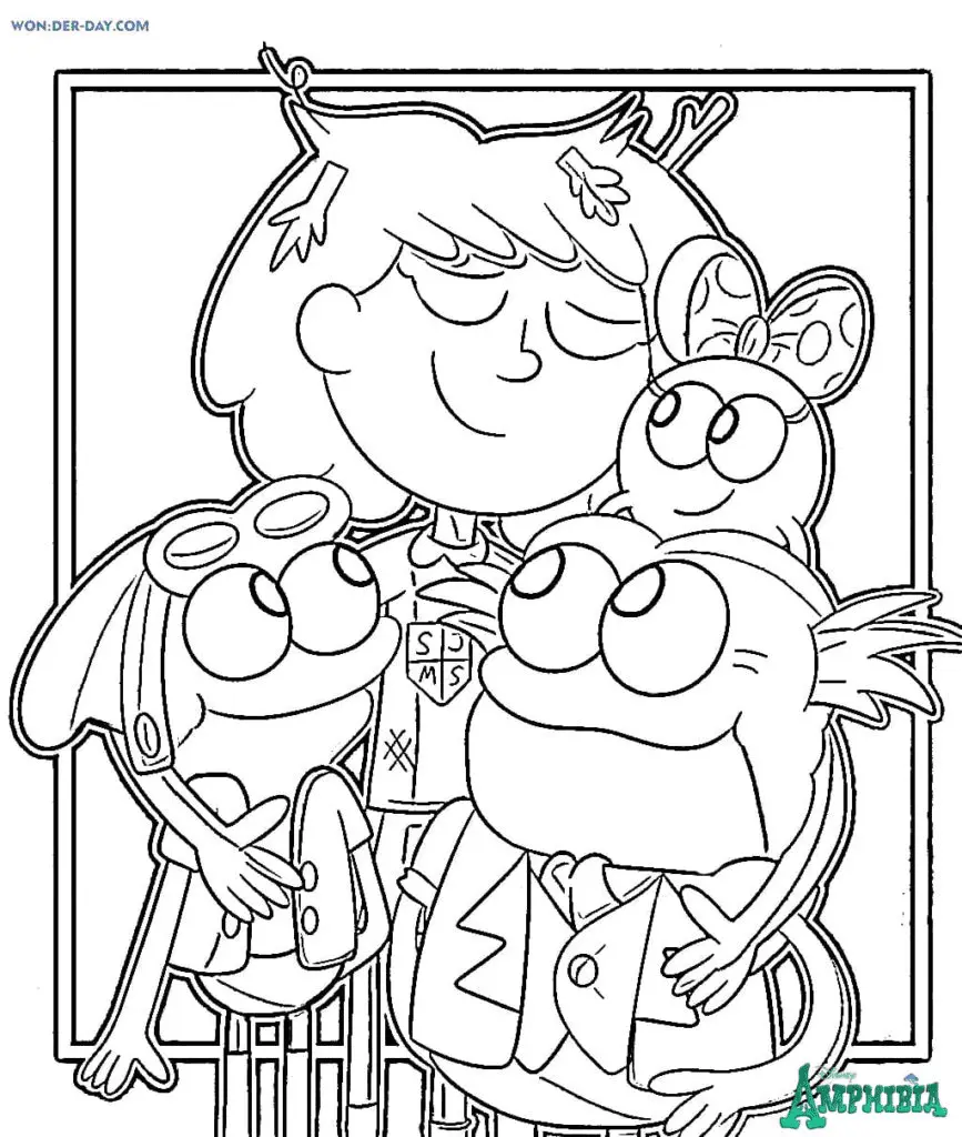 Desenhos de Amphibia Para Colorir 9