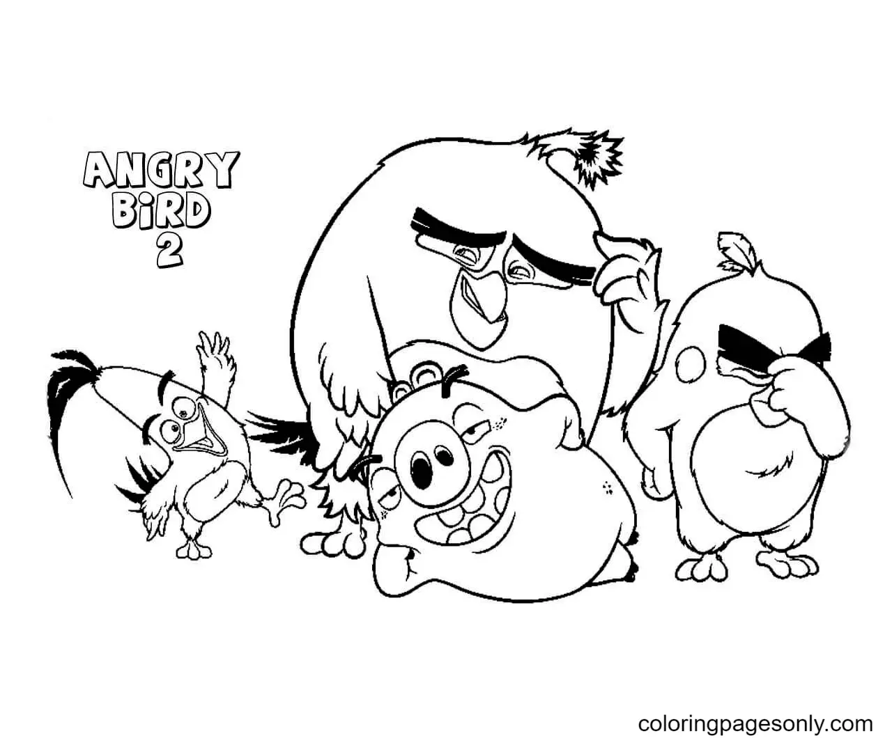 Desenhos de Angry Birds Filme Para Colorir 1