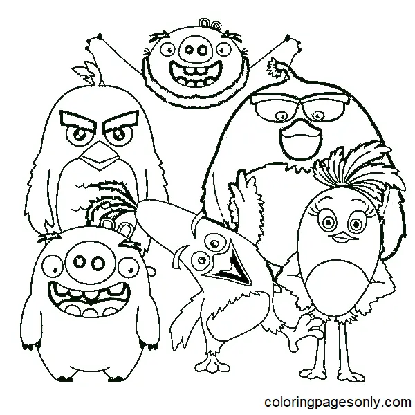 Desenhos de Angry Birds Filme Para Colorir 11