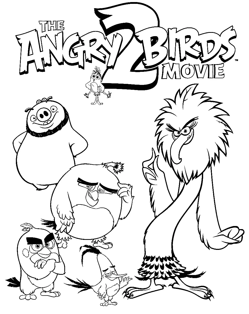 Desenhos de Angry Birds Filme Para Colorir 17