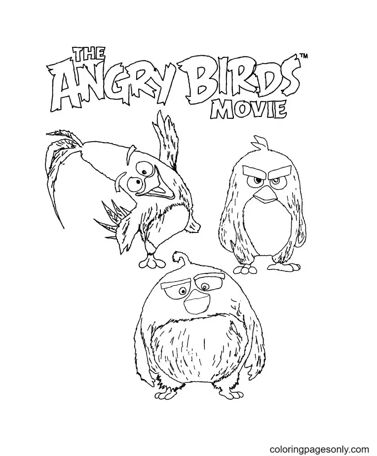 Desenhos de Angry Birds Filme Para Colorir 2