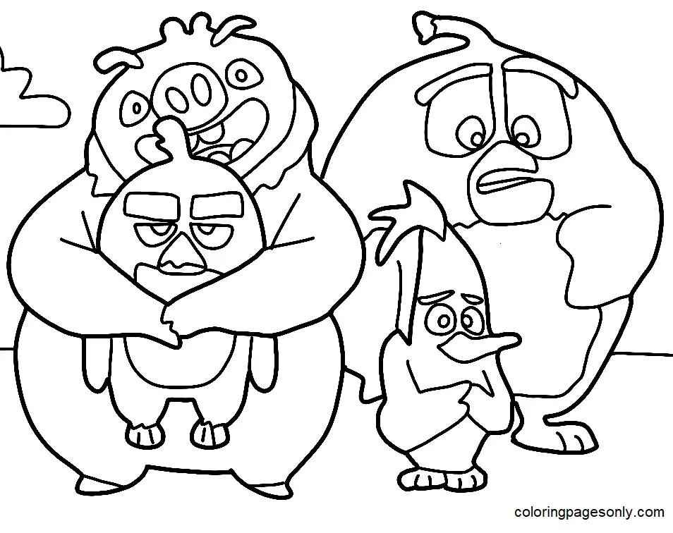 Desenhos de Angry Birds Filme Para Colorir 23