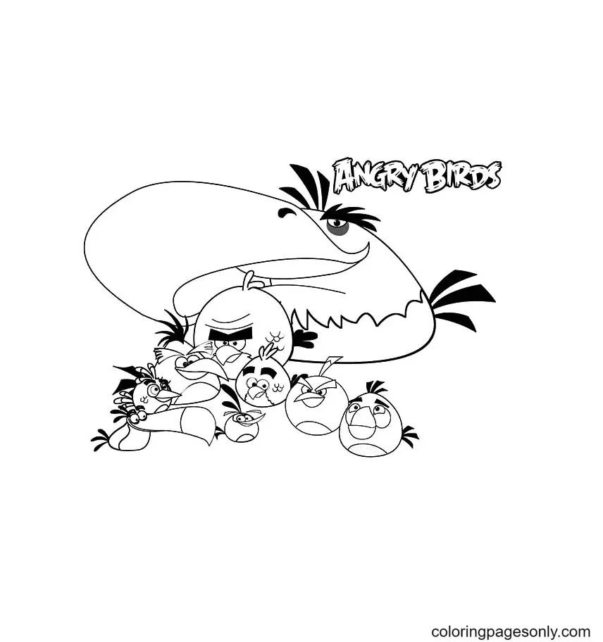 Desenhos de Angry Birds Filme Para Colorir 7