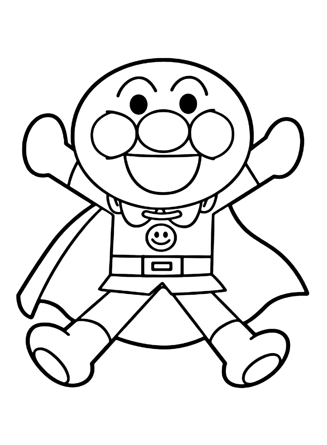 Desenhos de Anpanman Para Colorir 1