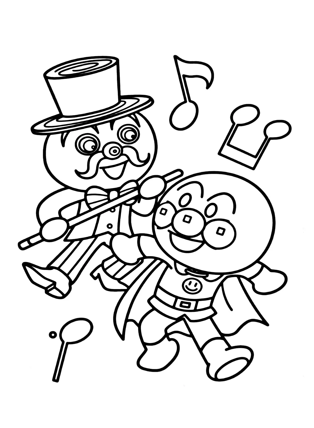 Desenhos de Anpanman Para Colorir 13