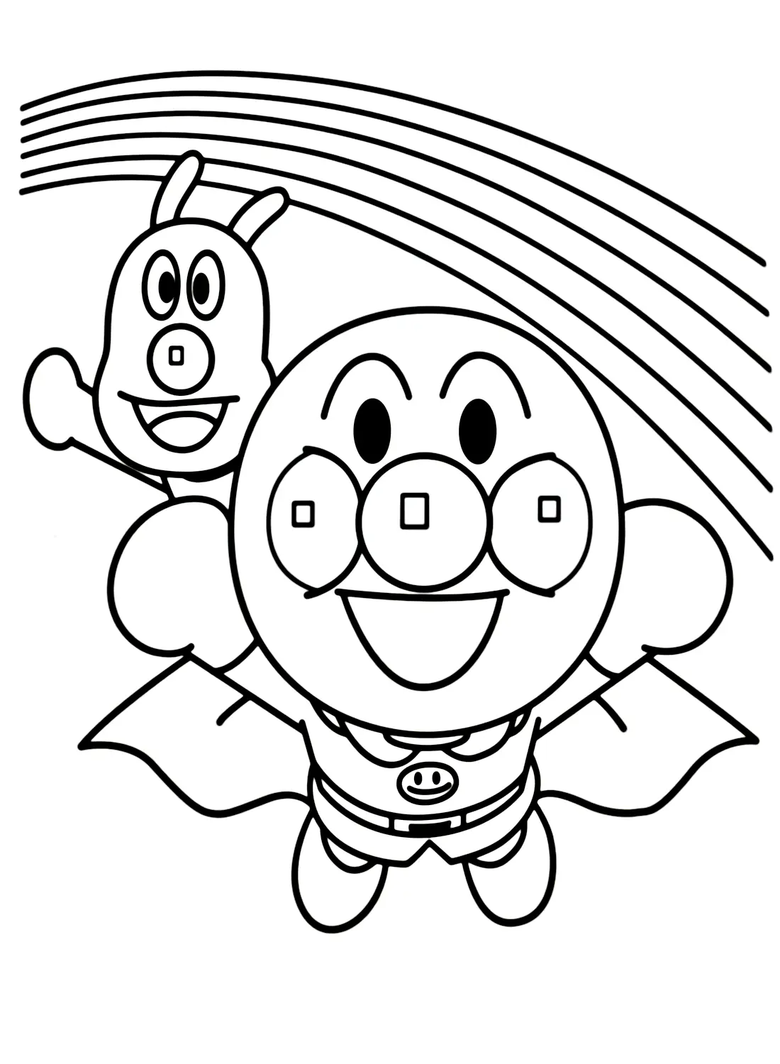 Desenhos de Anpanman Para Colorir 2