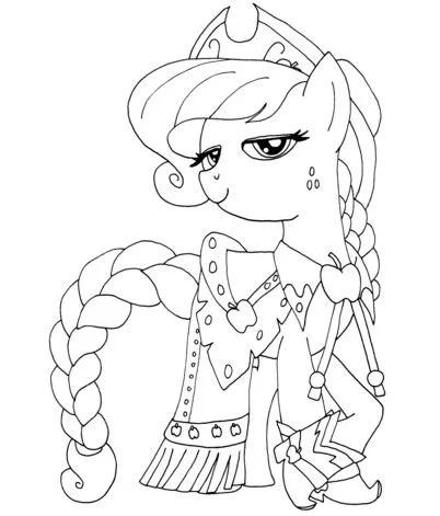 Desenhos de Applejack Para Colorir 12