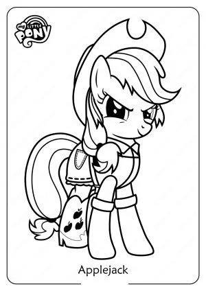 Desenhos de Applejack Para Colorir 13