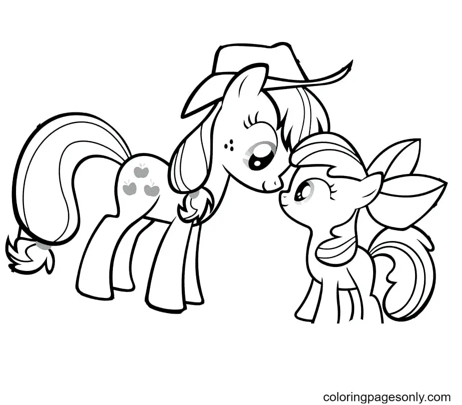 Desenhos de Applejack Para Colorir 14