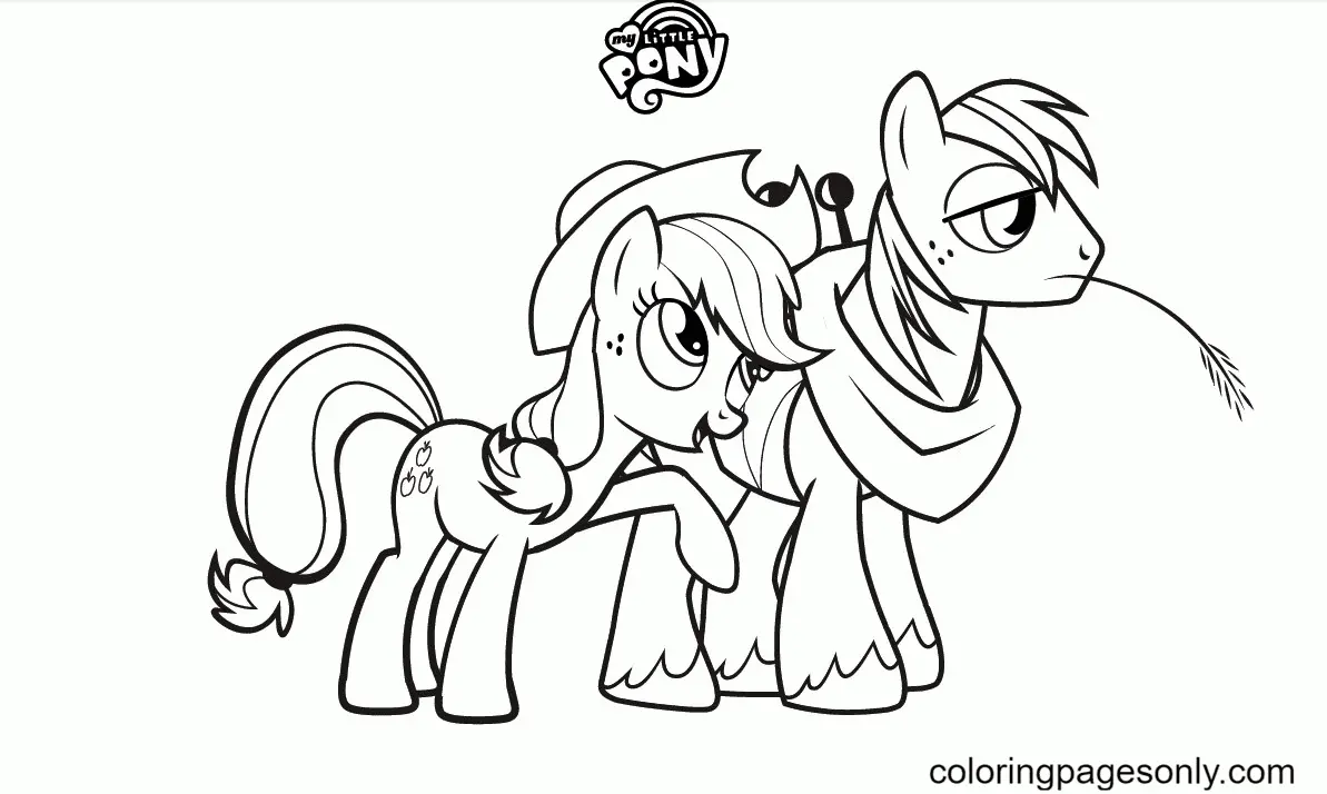 Desenhos de Applejack Para Colorir 16