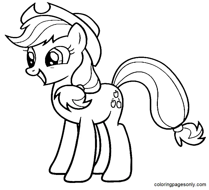 Desenhos de Applejack Para Colorir 23