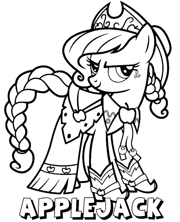 Desenhos de Applejack Para Colorir 26