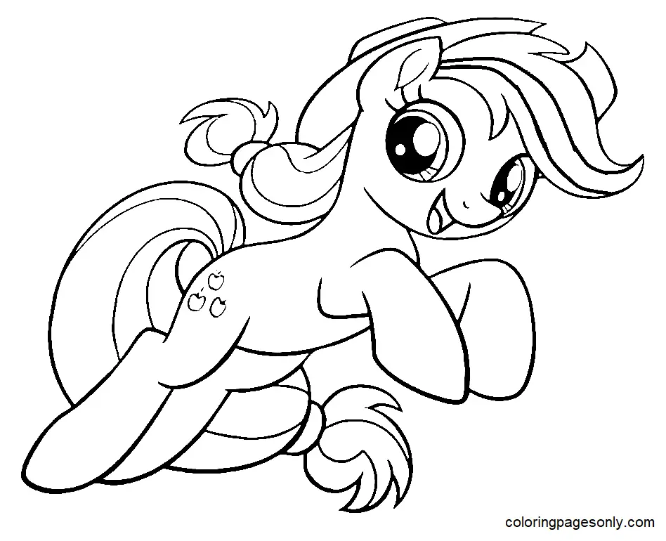 Desenhos de Applejack Para Colorir 27