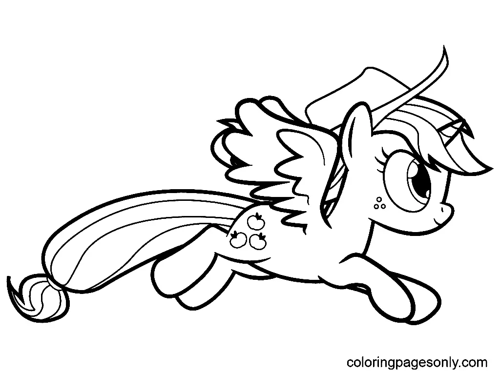 Desenhos de Applejack Para Colorir 3