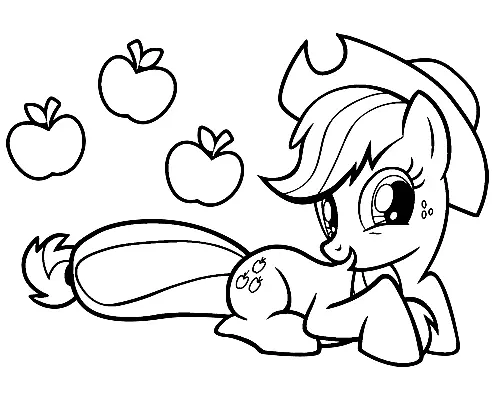 Desenhos de Applejack Para Colorir 30