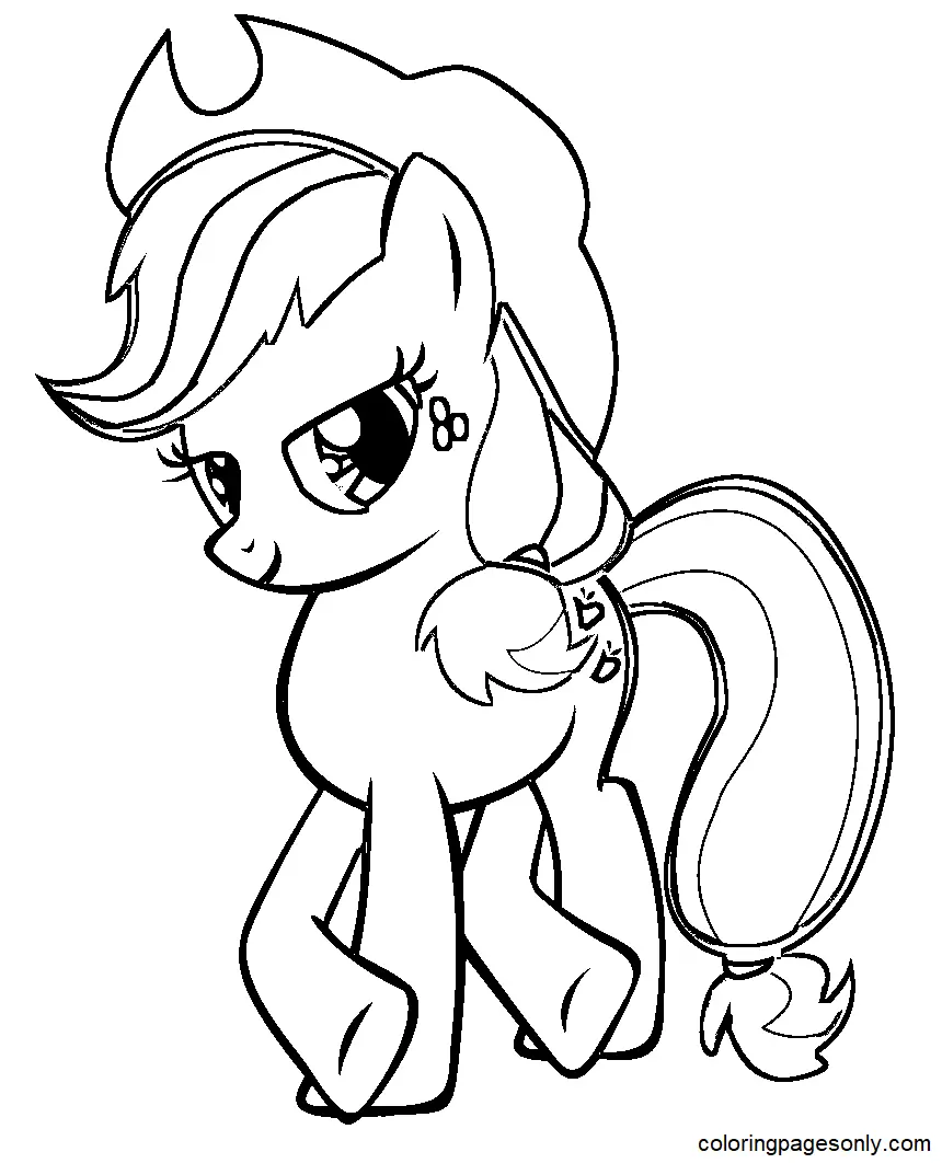 Desenhos de Applejack Para Colorir 31