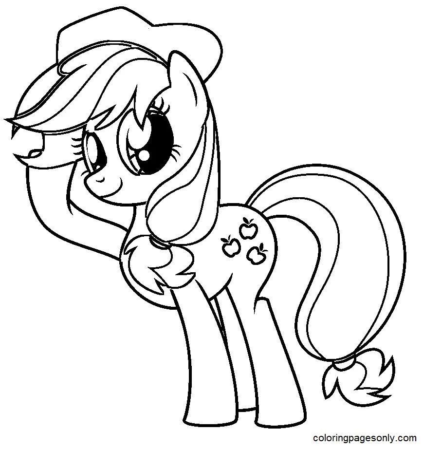 Desenhos de Applejack Para Colorir 32