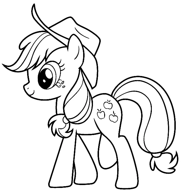 Desenhos de Applejack Para Colorir 35