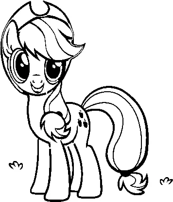 Desenhos de Applejack Para Colorir 38