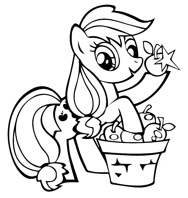 Desenhos de Applejack Para Colorir 4