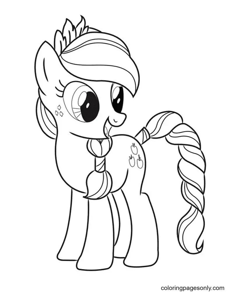 Desenhos de Applejack Para Colorir 5