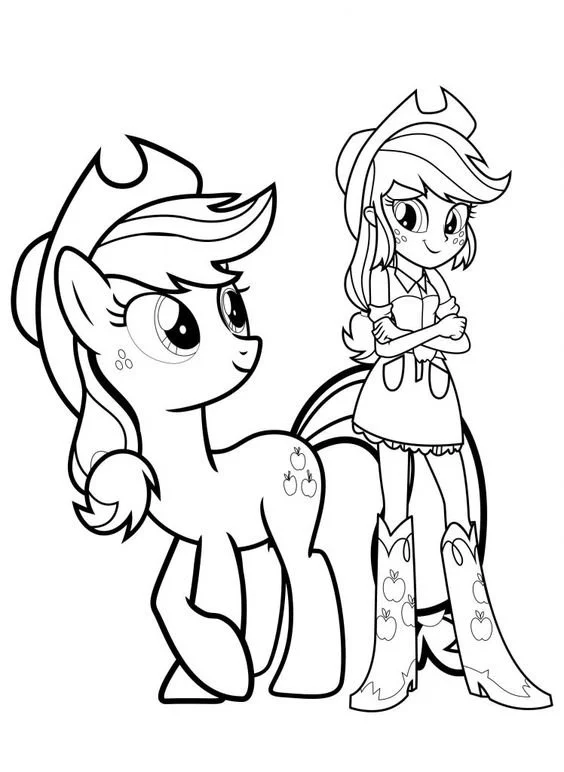 Desenhos de Applejack Para Colorir 7