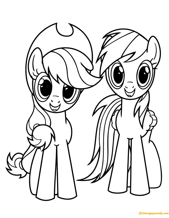 Desenhos de Applejack Para Colorir 9