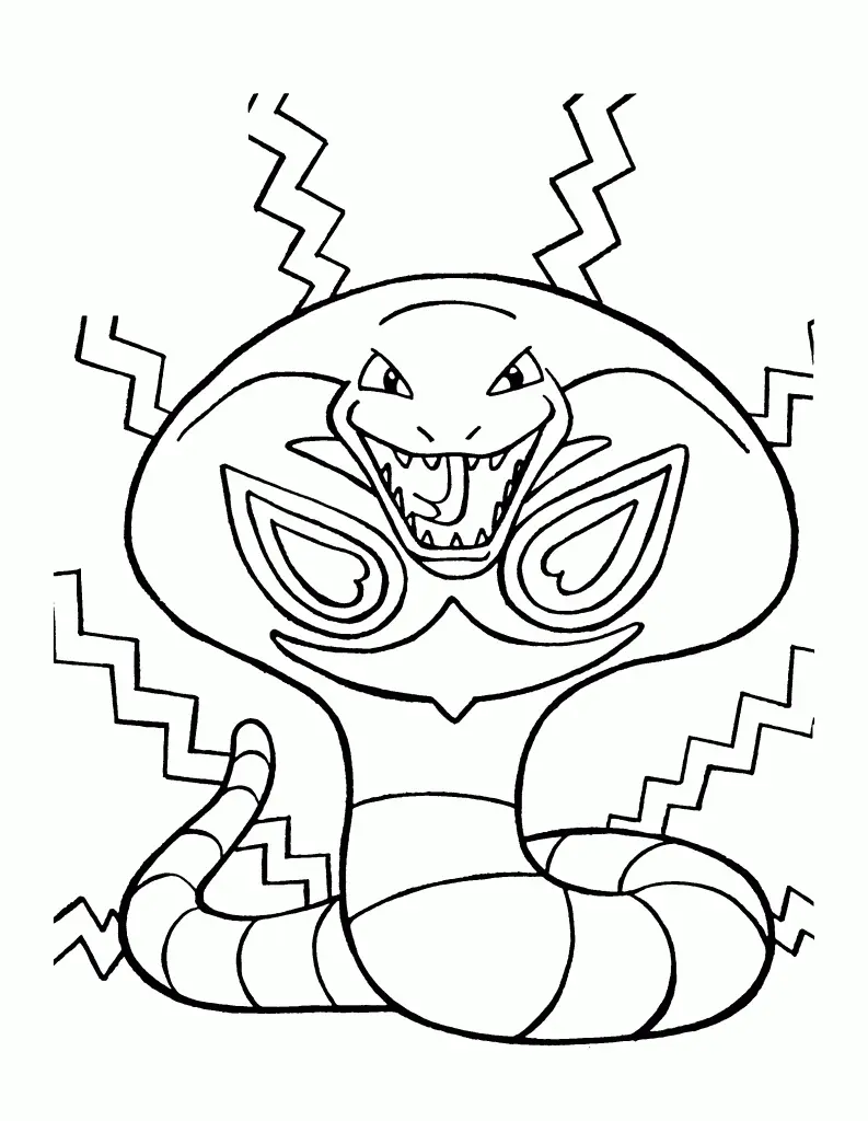 Desenhos de Arbok Para Colorir 13