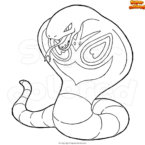 Desenhos de Arbok Para Colorir 14