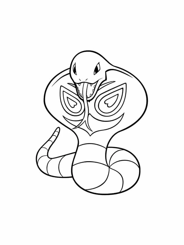 Desenhos de Arbok Para Colorir 15