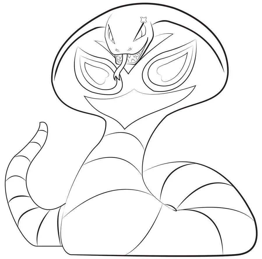 Desenhos de Arbok Para Colorir 7