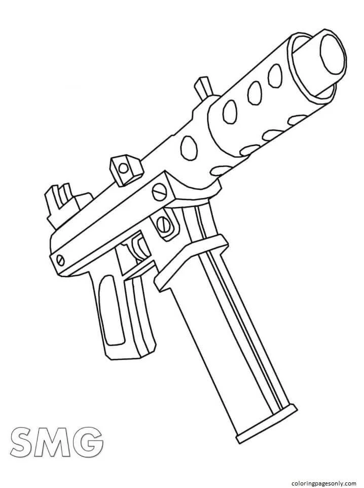 Desenhos de Arma de Fogo Para Colorir 28