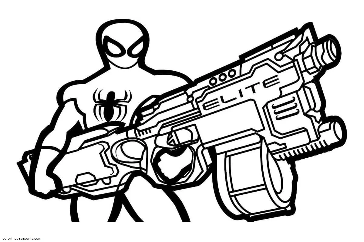 Desenhos de Arma de Fogo Para Colorir 31