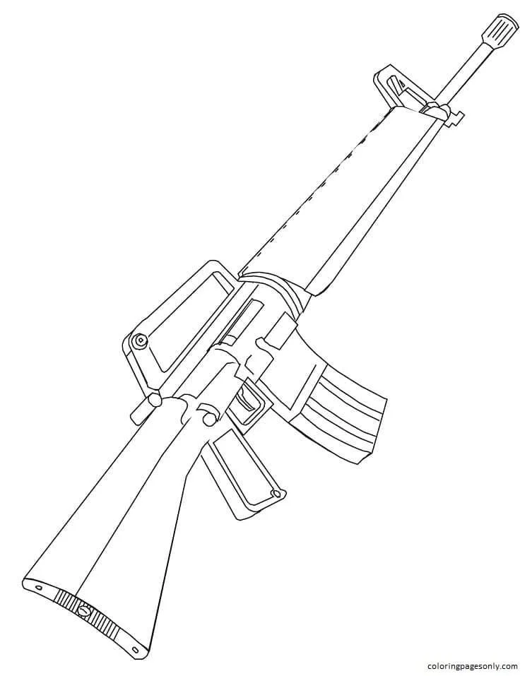 Desenhos de Arma de Fogo Para Colorir 35