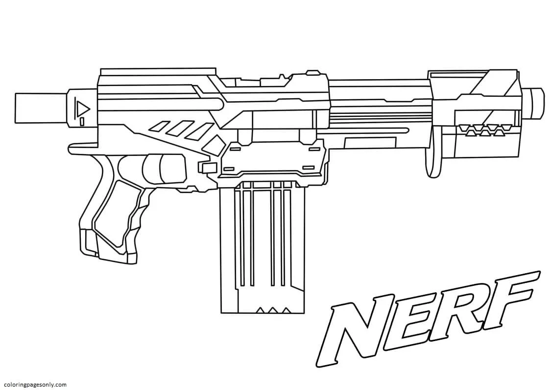 Desenhos de Arma de Fogo Para Colorir 39