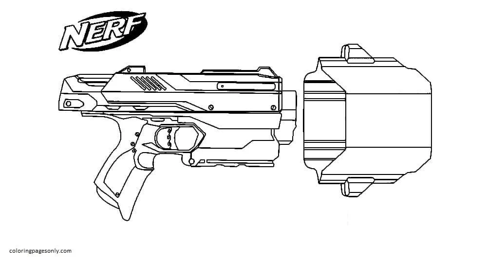 Desenhos de Arma de Fogo Para Colorir 43