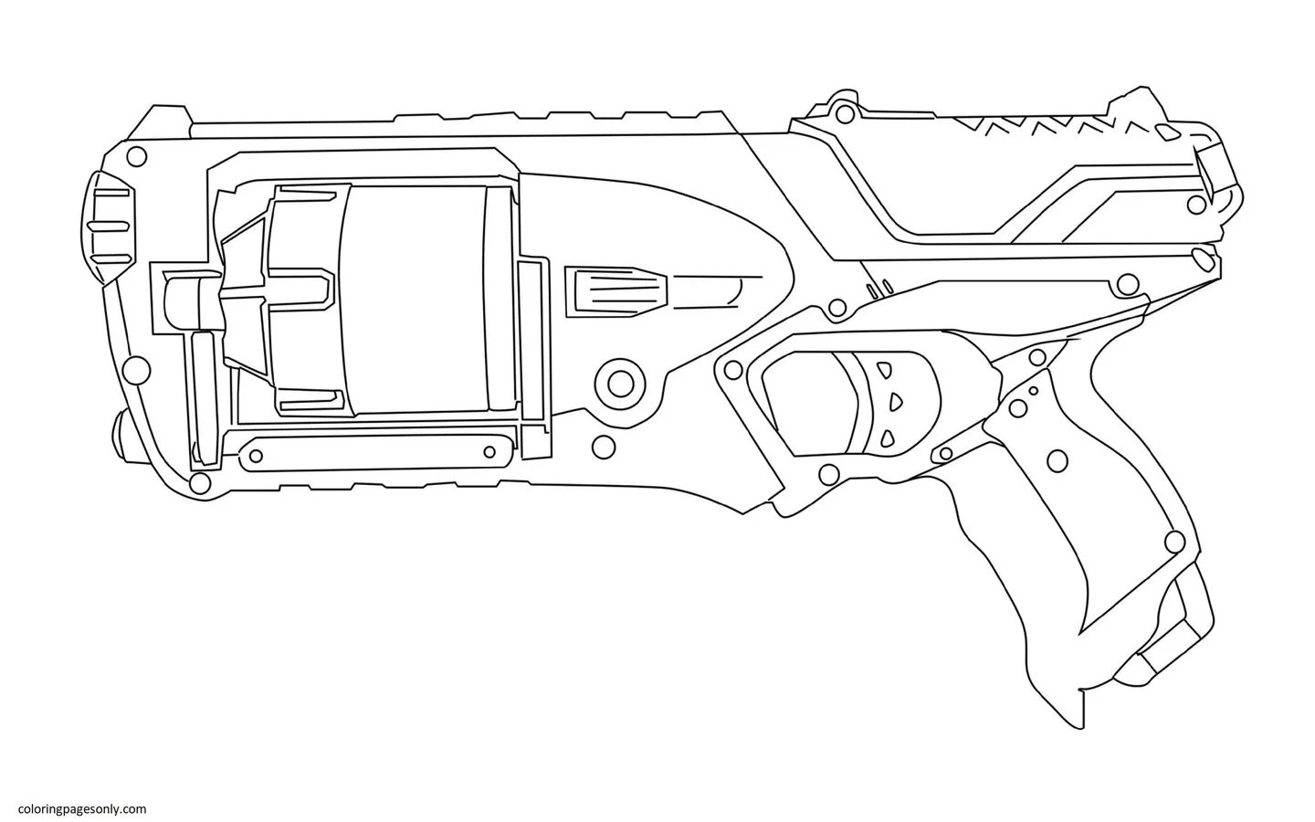 Desenhos de Arma de Fogo Para Colorir 49