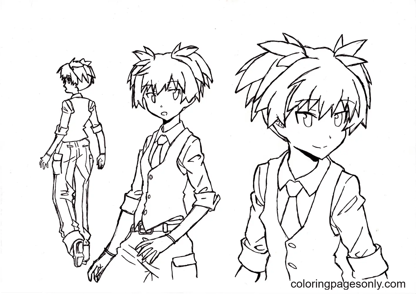 Desenhos de Assassination Classroom Para Colorir 18