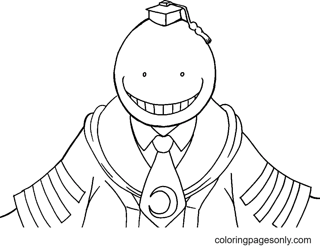 Desenhos de Assassination Classroom Para Colorir 28