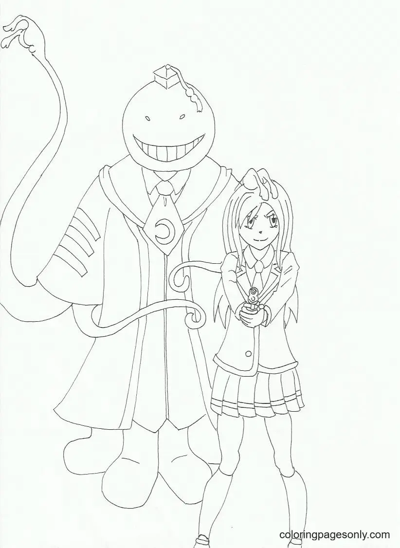 Desenhos de Assassination Classroom Para Colorir 29