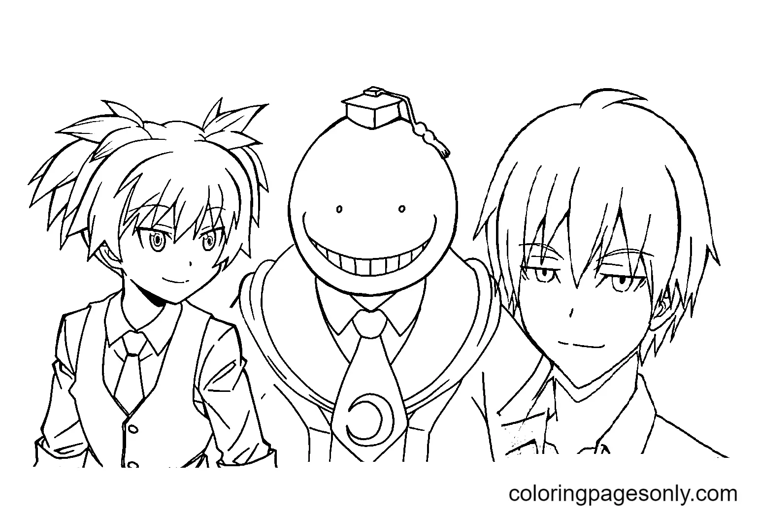 Desenhos de Assassination Classroom Para Colorir 36