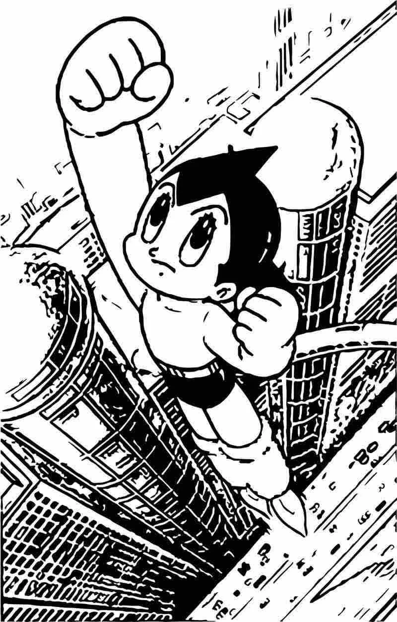 Desenhos de Astro Boy Para Colorir 35