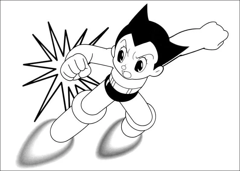 Desenhos de Astro Boy Para Colorir 45