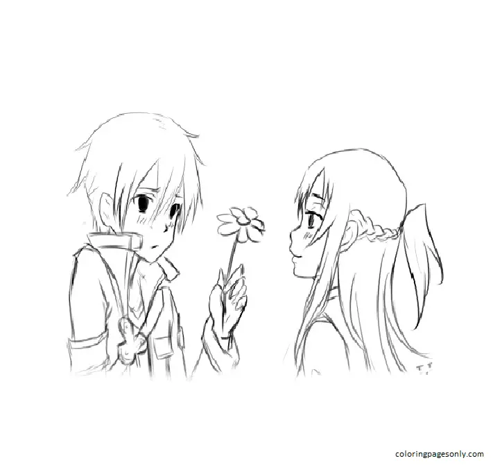 Desenhos de Asuna Para Colorir 11