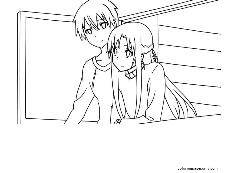 Desenhos de Asuna Para Colorir 14